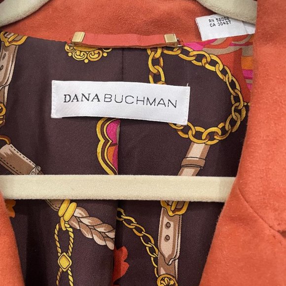 Dana Buchman EUC size 14 burnt orange suede jacket REDUCED!!! - Picture 3 of 3